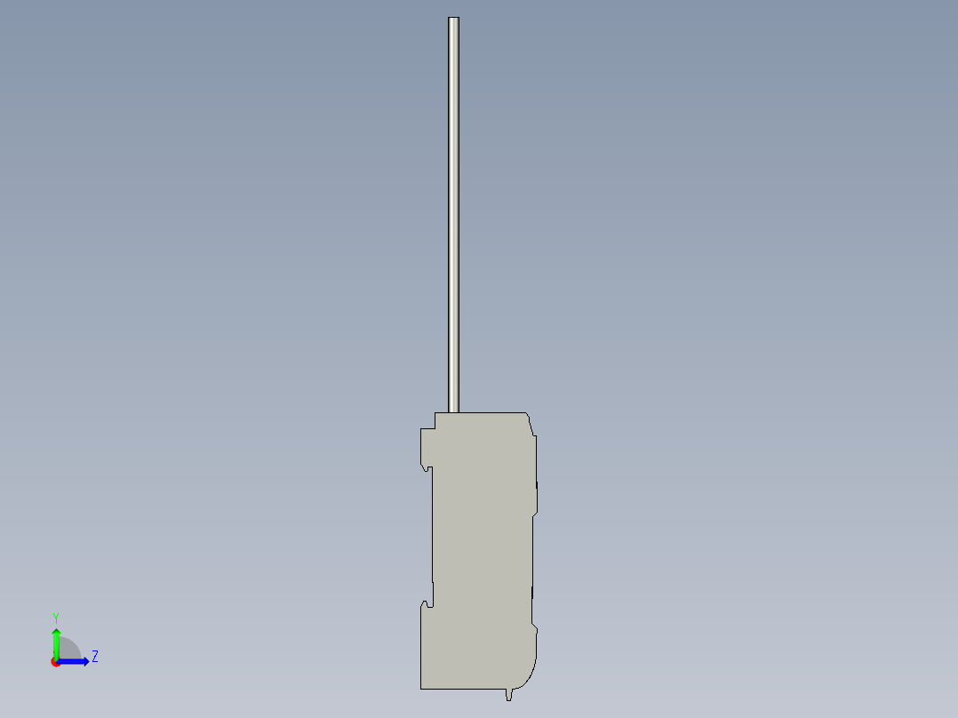 基恩士FS-V22_kc图纸模型左视图