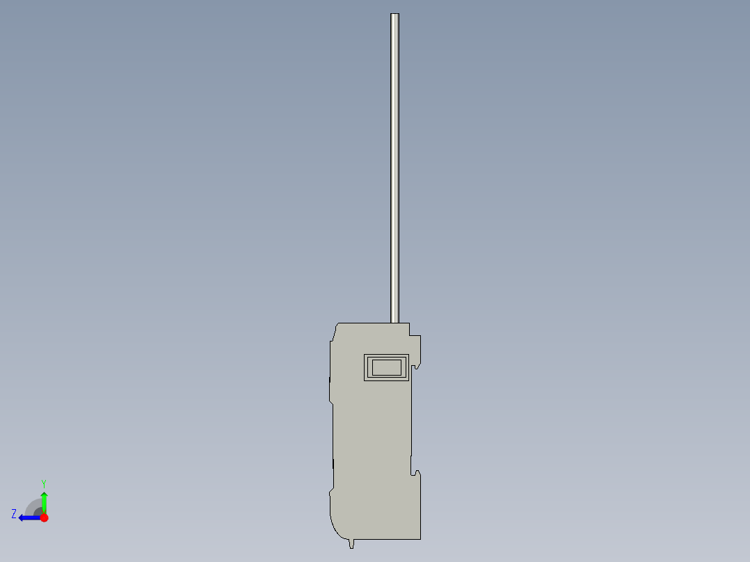 基恩士FS-V22_kc图纸模型右视图