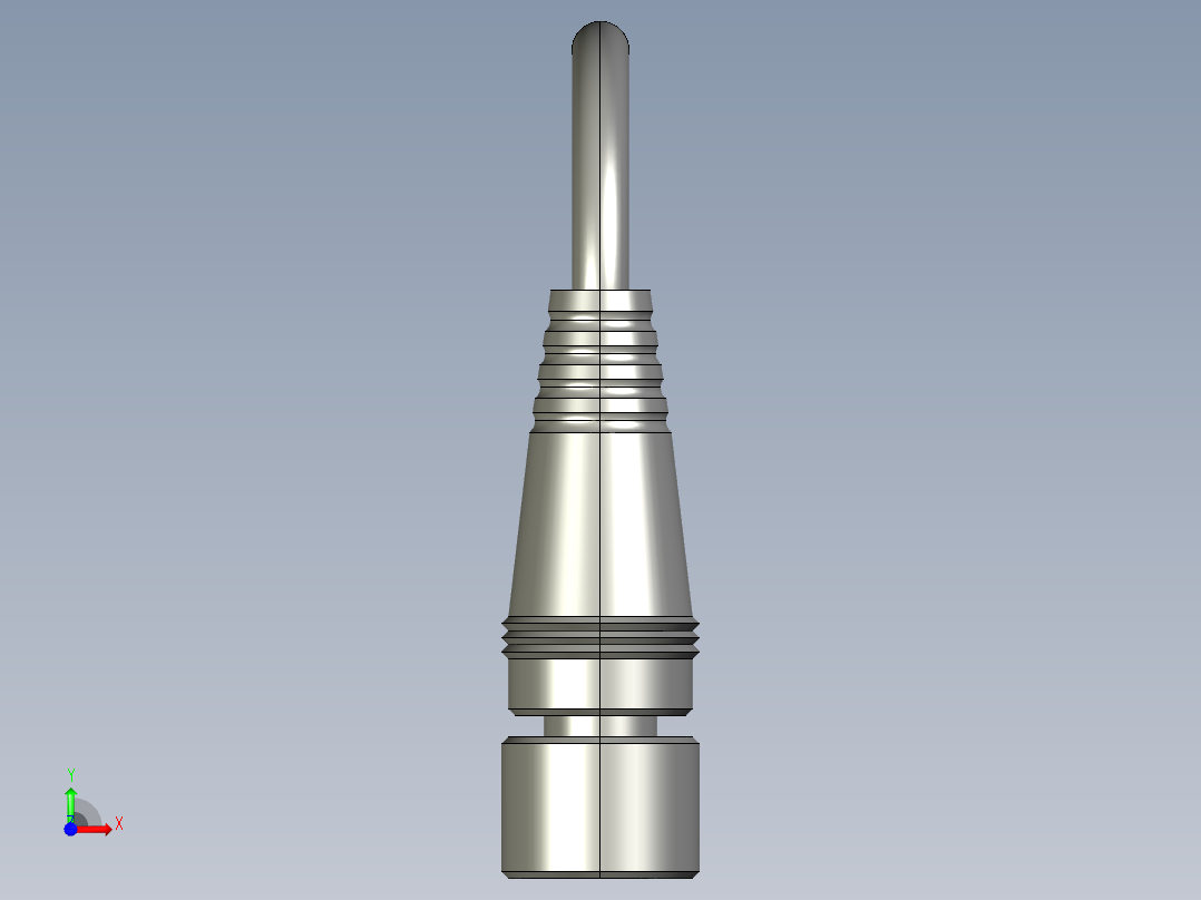 基恩士PX-10C(P)_connector_2_kc图纸模型前视图