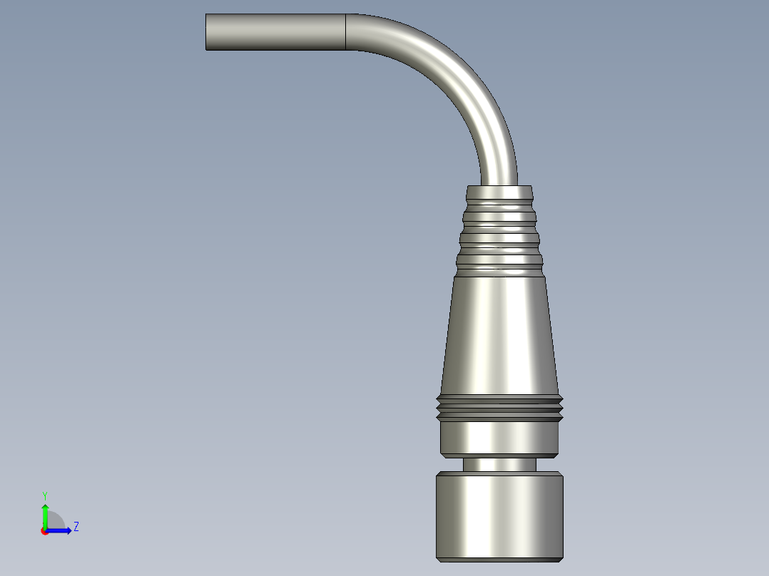 基恩士PX-10C(P)_connector_2_kc图纸模型左视图