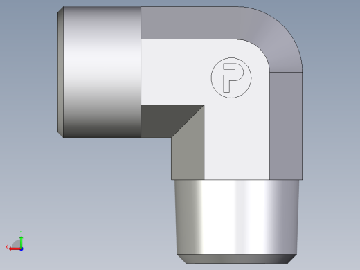卡套式工业通用硬管接头EO_Male_stud_elbow_WE14SMCFX后视缩略图