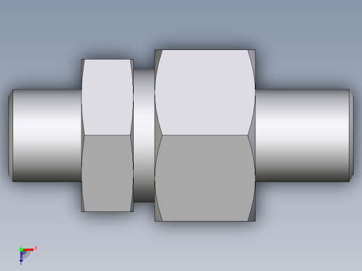 卡套式工业通用硬管接头EO_Weld_fitting_for_tubes_ASK625X3S俯视缩略图