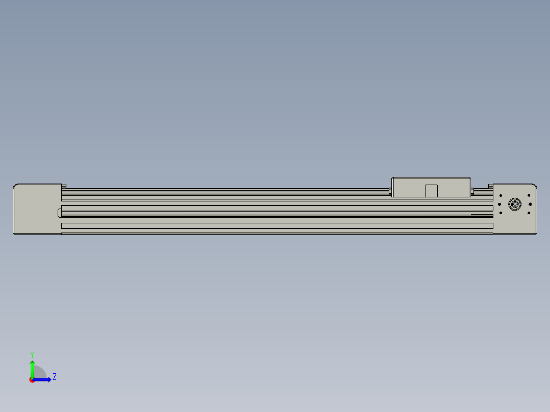 威洛博直线电机模组EB4-L80-S350-光轴左视图