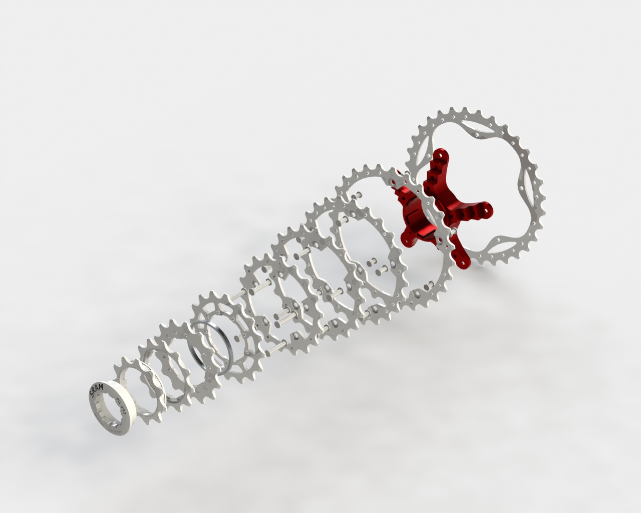 山地车SRAM盒式磁带9速-卡塞特BTT 9级