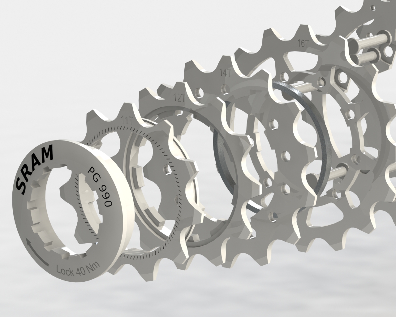 山地车SRAM盒式磁带9速-卡塞特BTT 9级