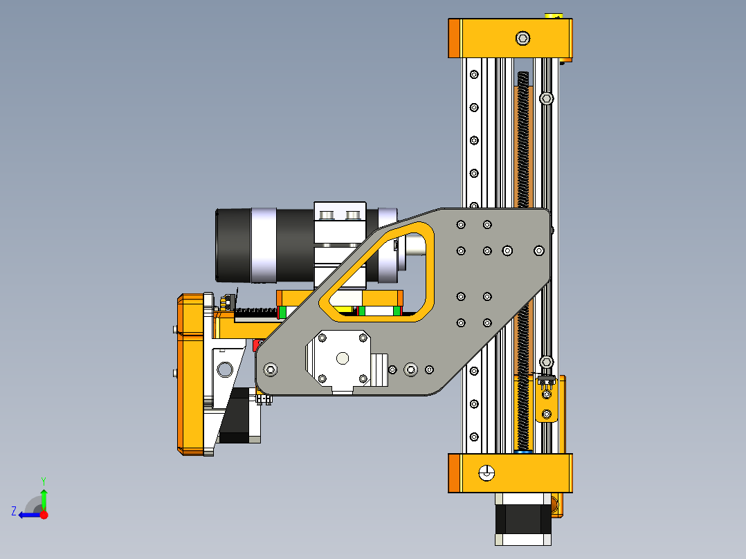 小型数控基于STM32F103S8T6右视图