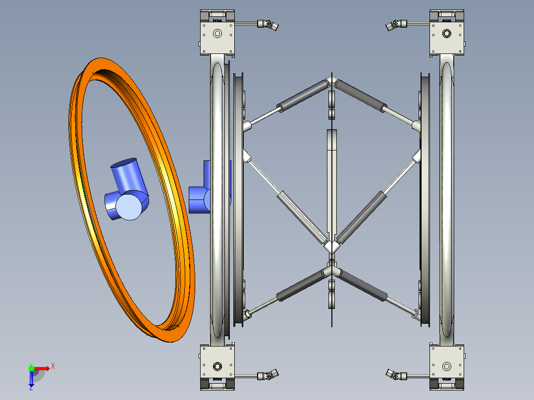 Stewart 平台俯视图