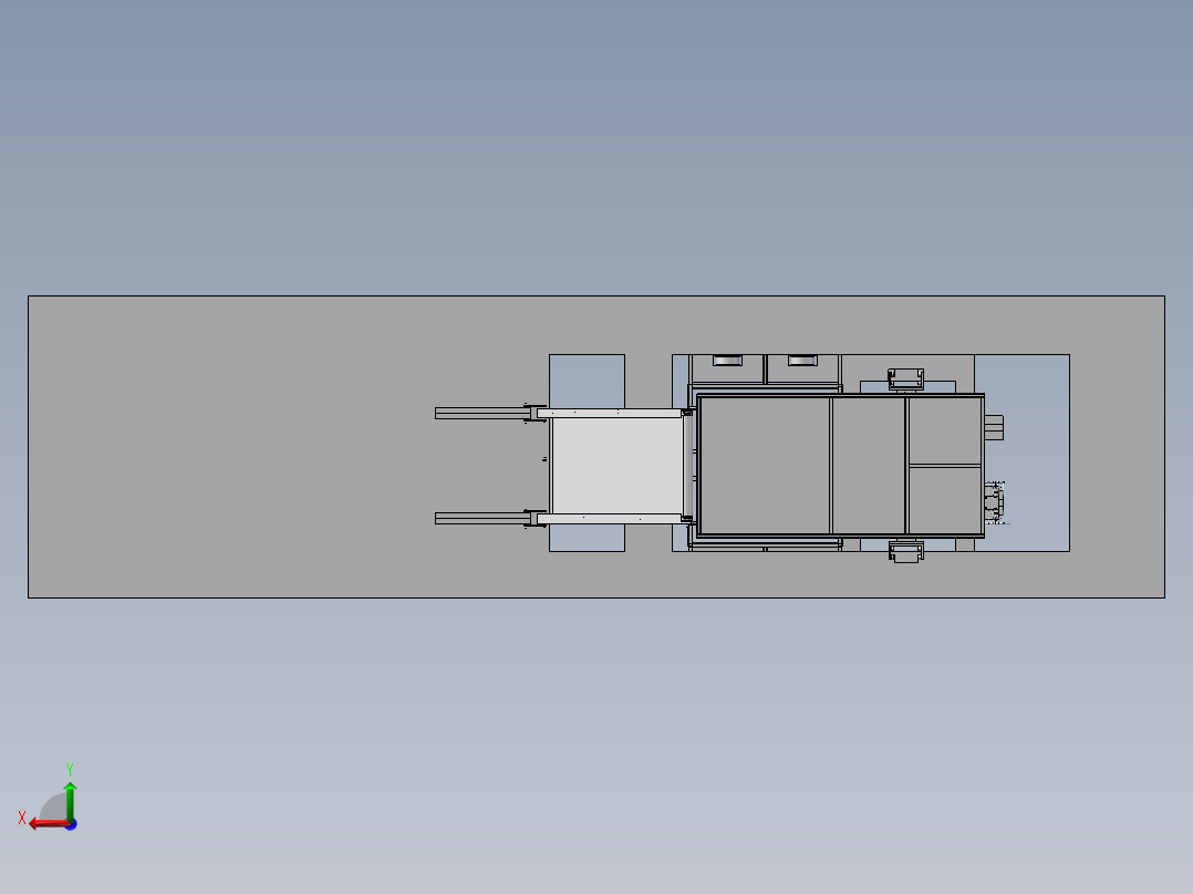 汽车装车机（自动装袋装水泥）后视图