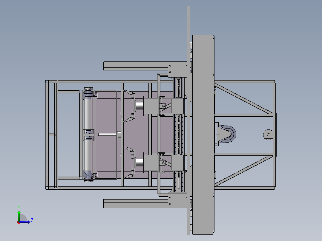 汽车装车机（自动装袋装水泥）左视图