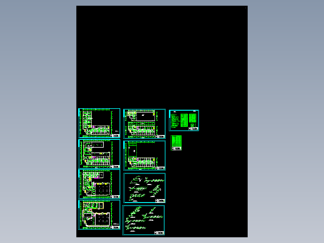 某塑木制品厂综合楼中央空调全套图