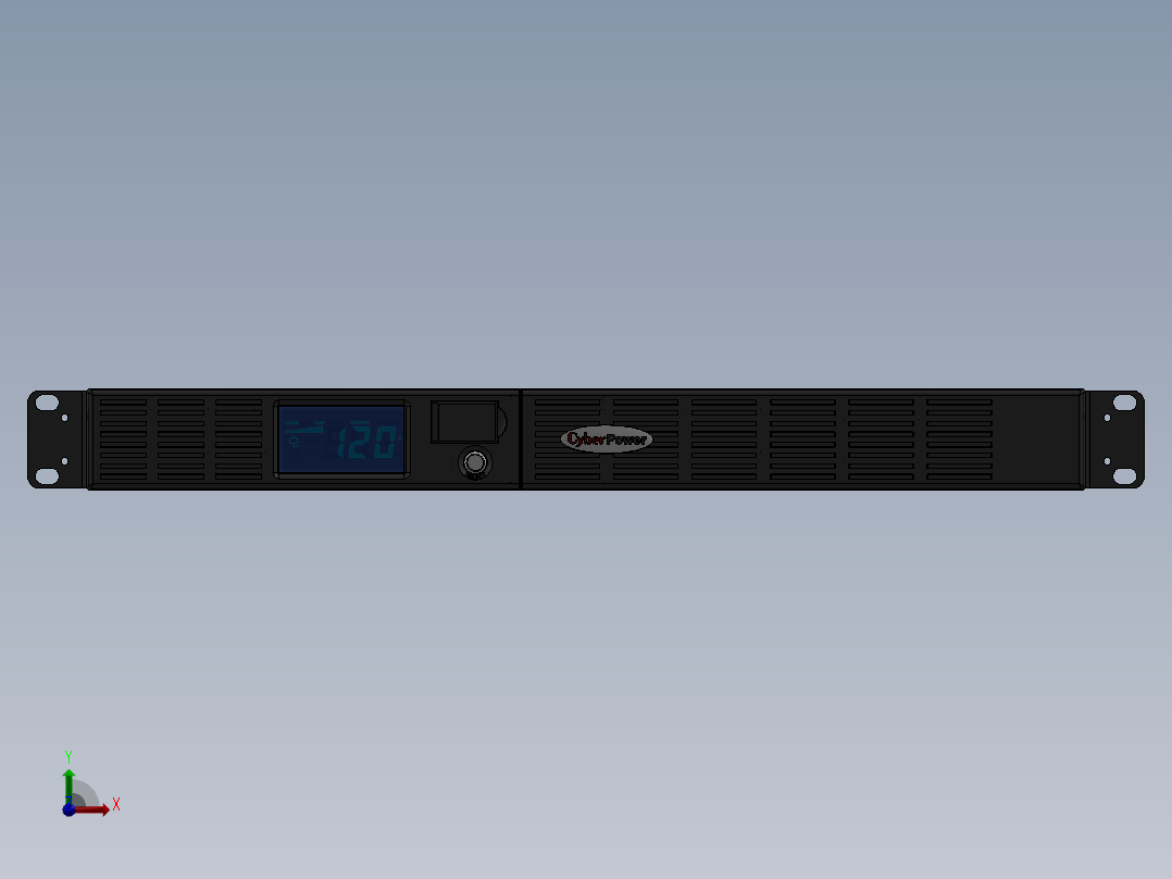 19英寸机架式UPS前视图