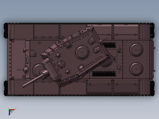 KV-1重型坦克俯视缩略图