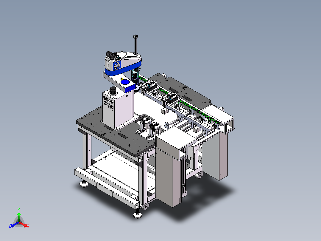 扬声器组装机sw21可编辑正等轴测图