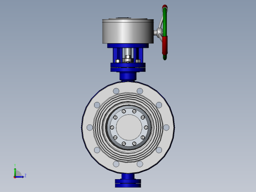 D200蝶阀左视缩略图