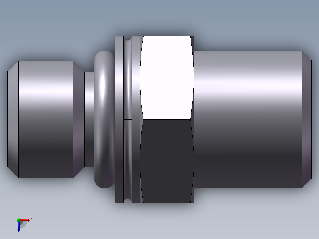 公制螺纹O圈密封、1DH-14-12俯视图