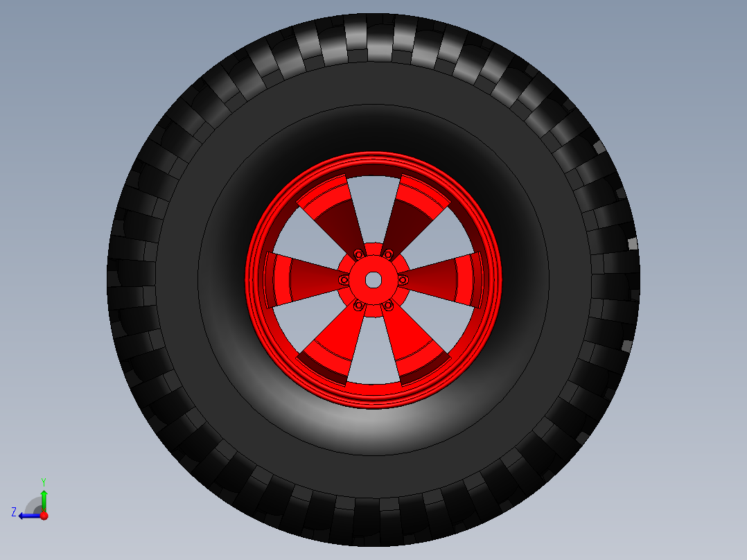 轮胎、车轮、轮毂(184)右视图