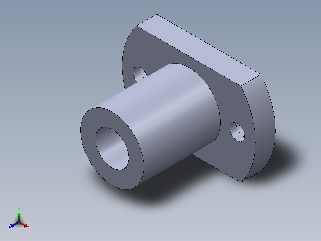 直线轴承LMH10UU(10X19X29)01正等轴测图