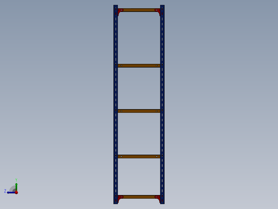 储物架 置物架 钣金货架右视图