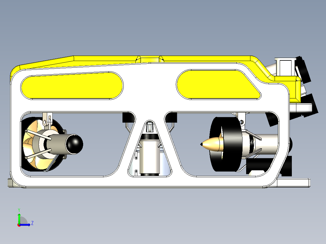 B2003973-遥控无人潜水器左视图