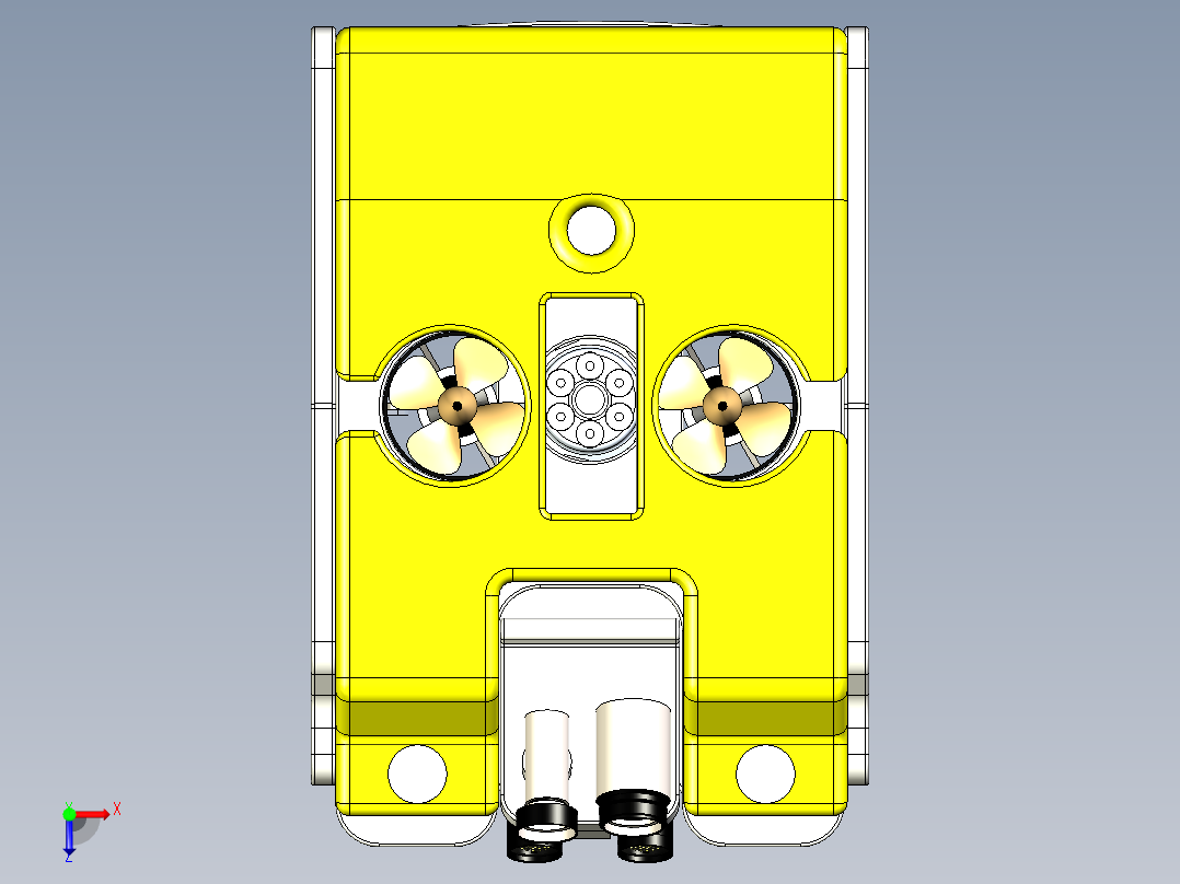 B2003973-遥控无人潜水器俯视图