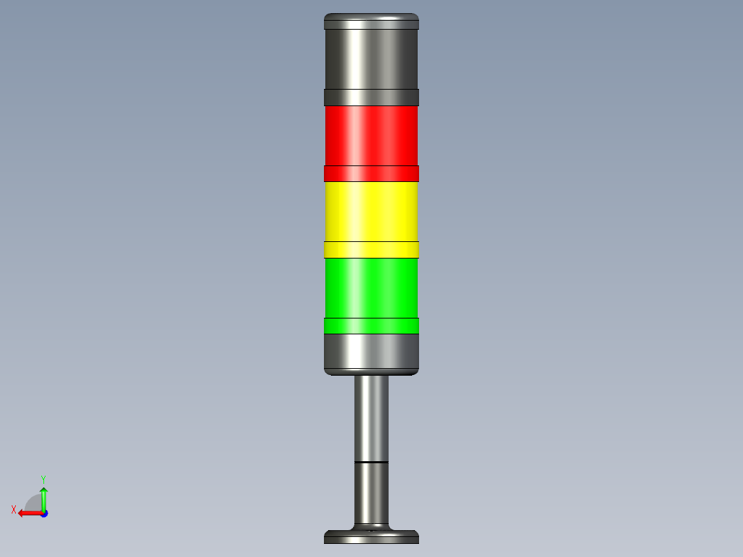 三色警报灯-天逸JD501后视图