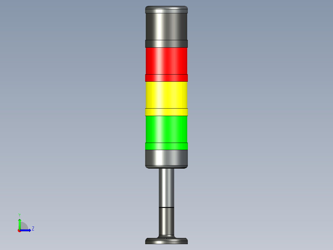三色警报灯-天逸JD501左视图