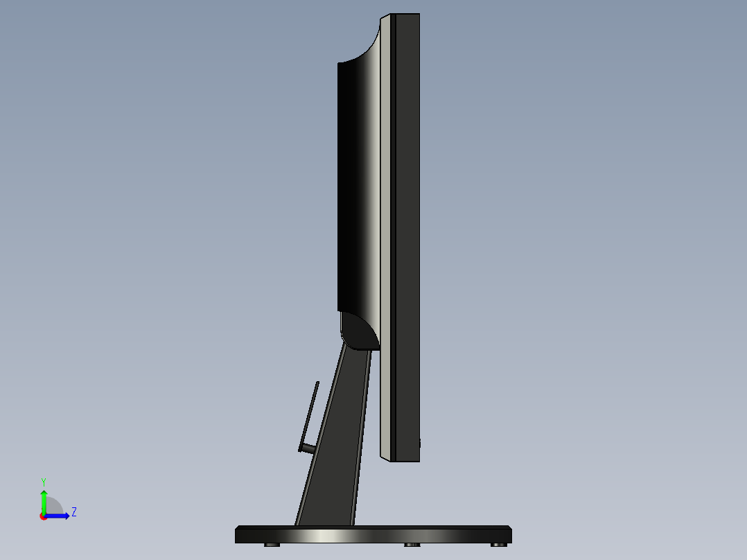 显示器、显示屏(35)左视图