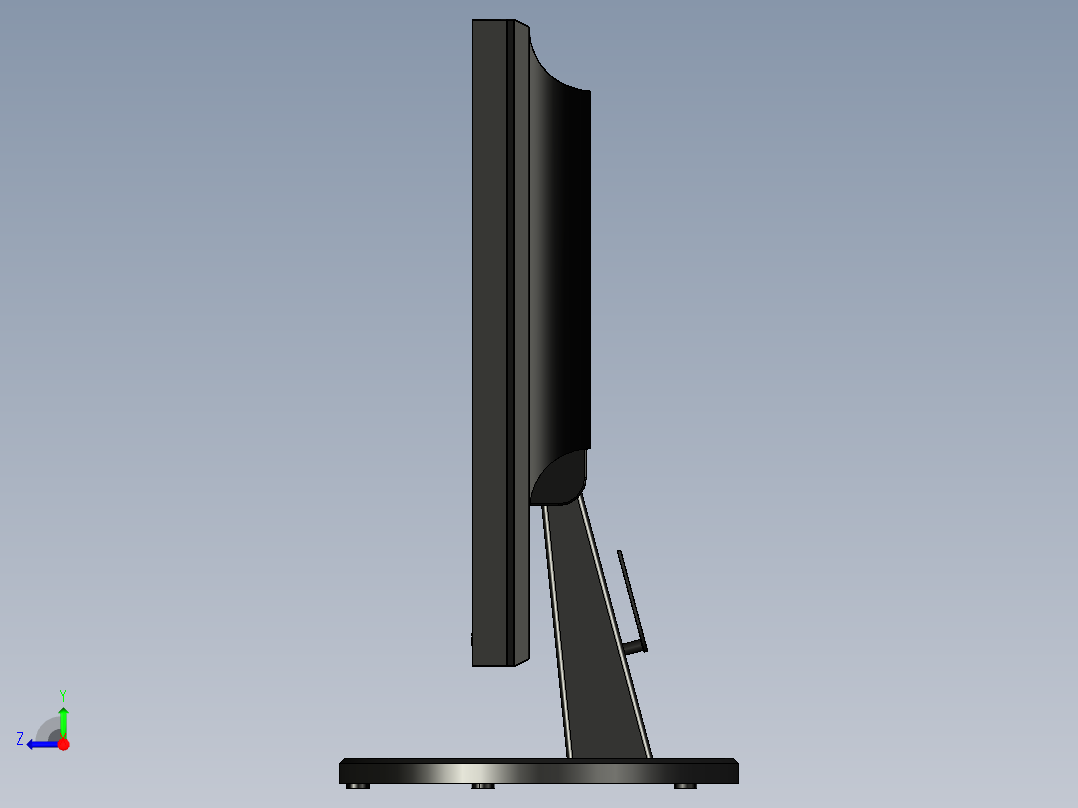 显示器、显示屏(35)右视图