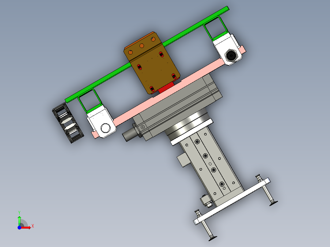 吸盘移载旋转机构前视图
