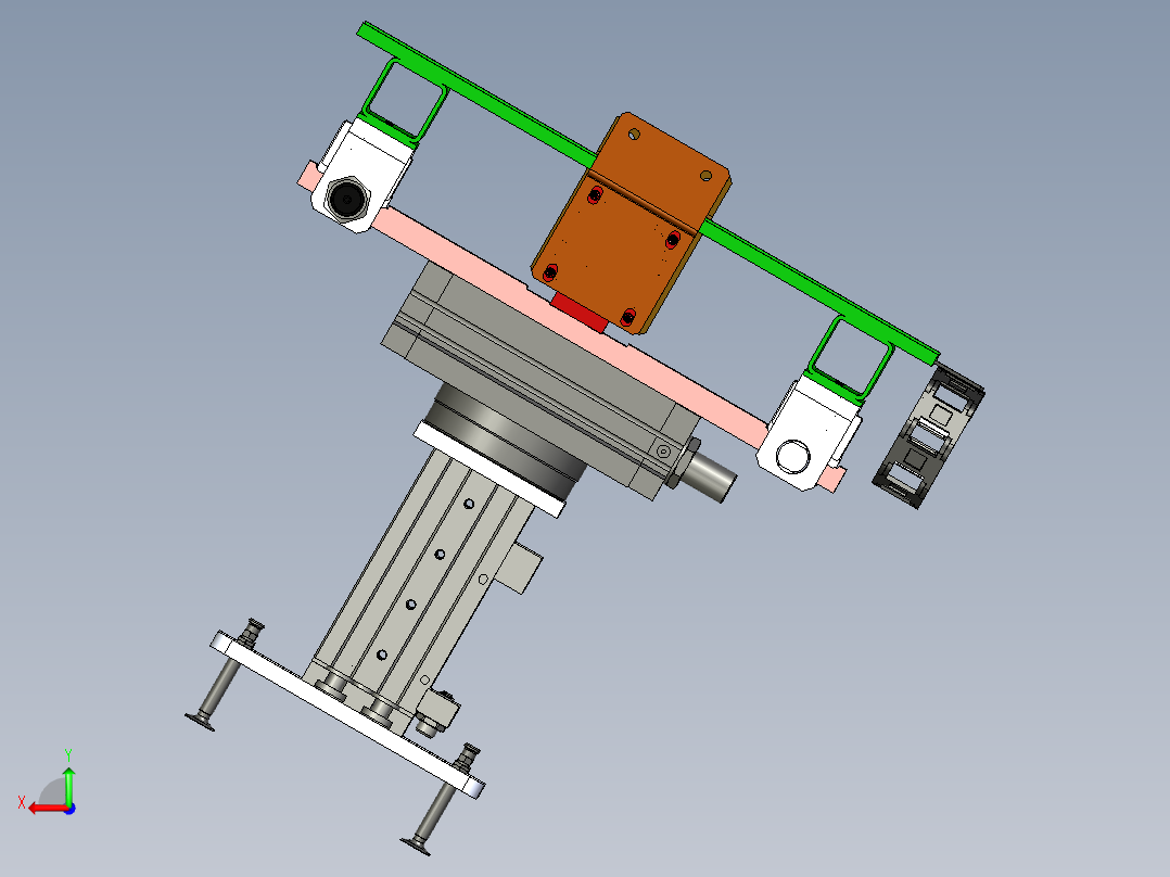 吸盘移载旋转机构后视图