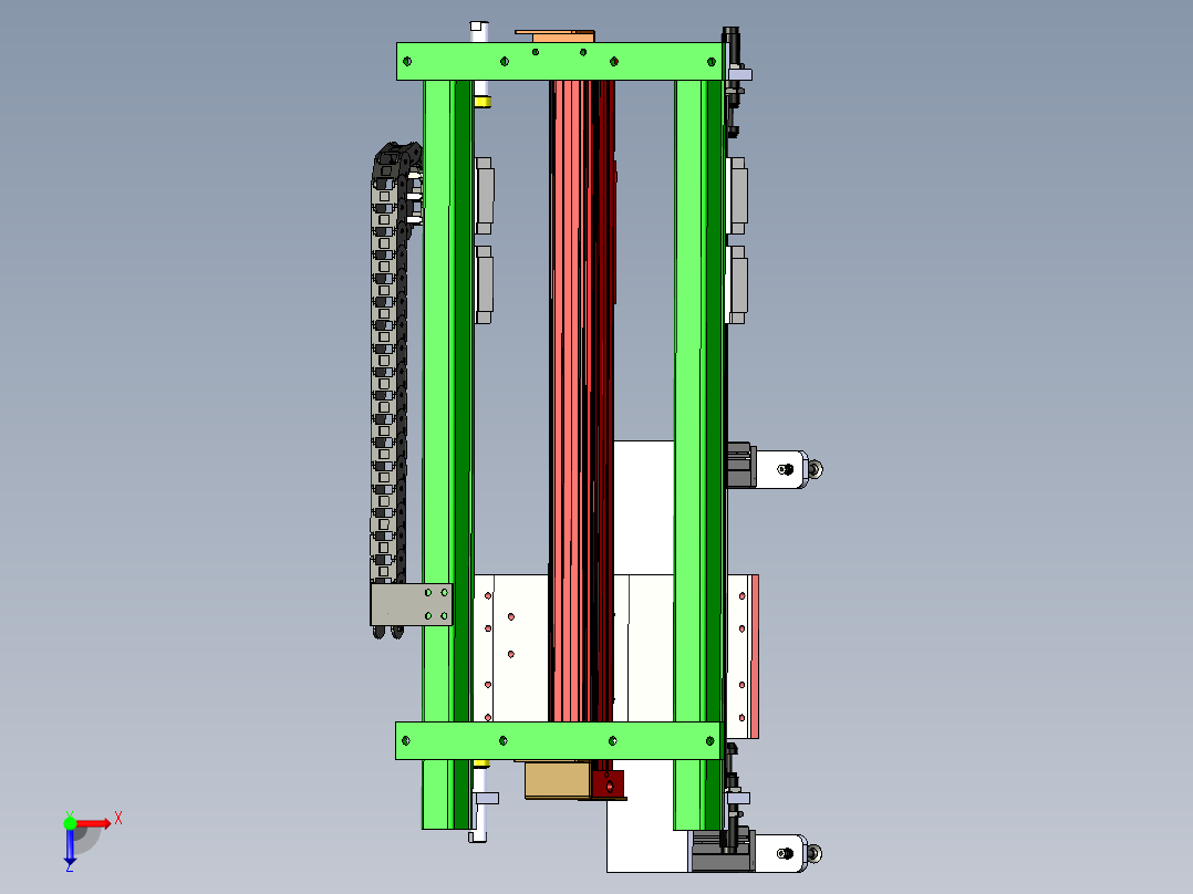 吸盘移载旋转机构俯视图