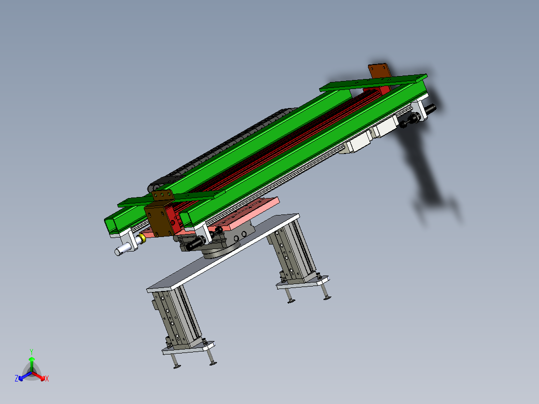 吸盘移载旋转机构正等轴测图