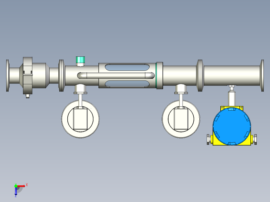 手持式酵母接种器俯视图