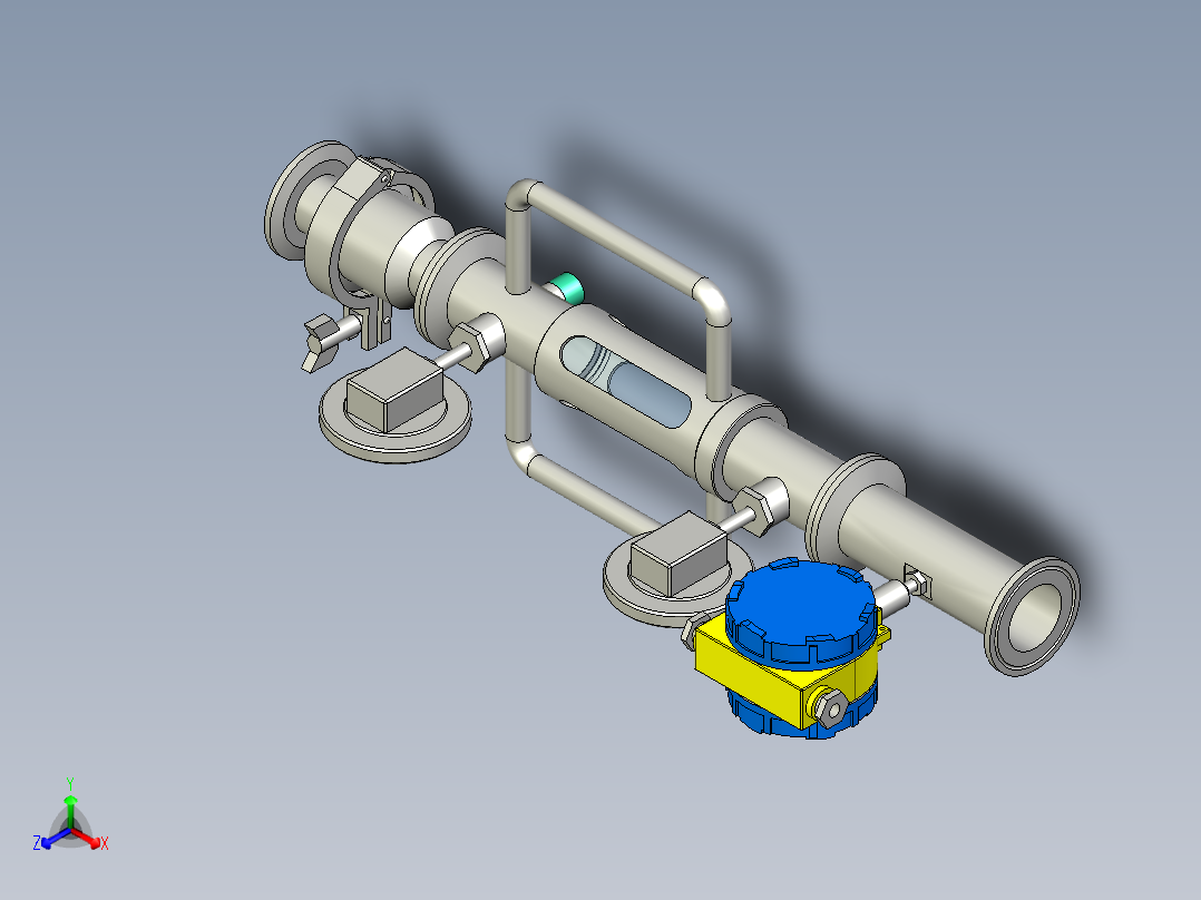 手持式酵母接种器正等轴测图