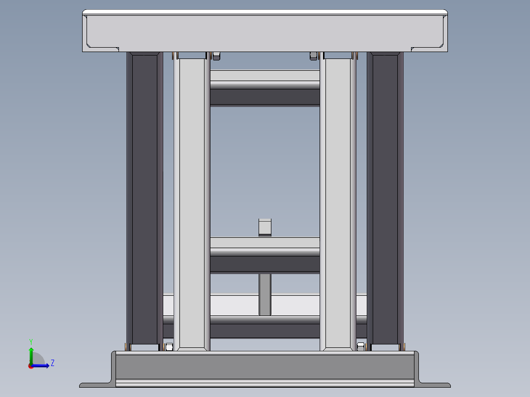 剪叉式升降机 、举升工作台左视图