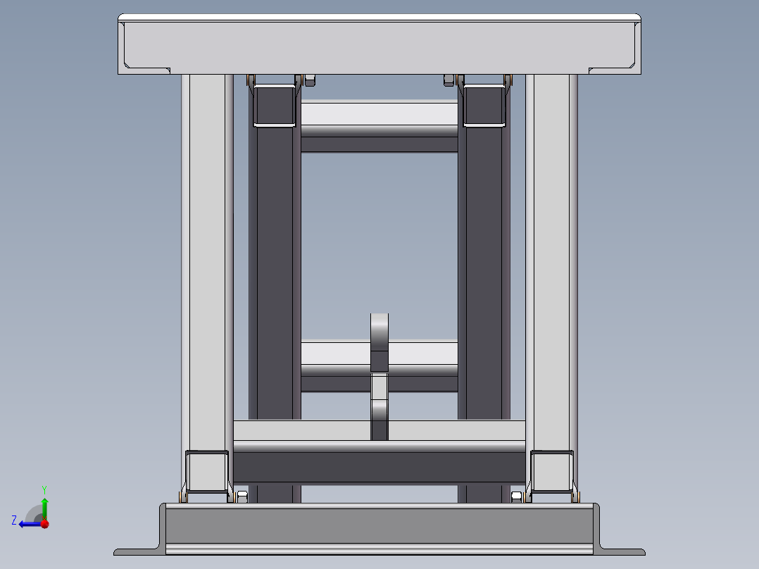 剪叉式升降机 、举升工作台右视图