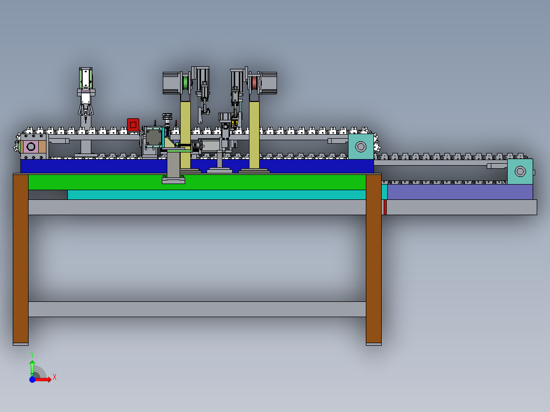 信号灯装配机前视图