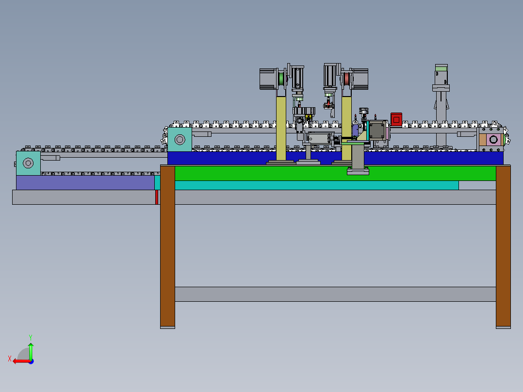 信号灯装配机后视图