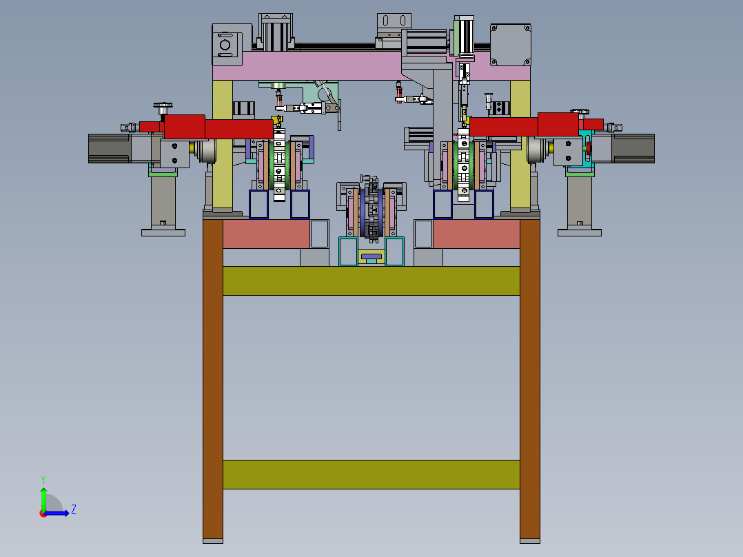 信号灯装配机左视图