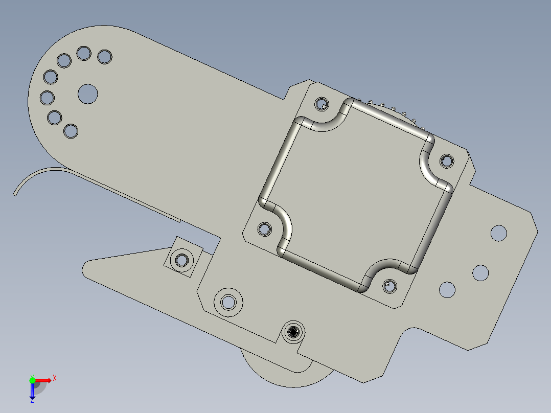 CB-B000_收料模组俯视图