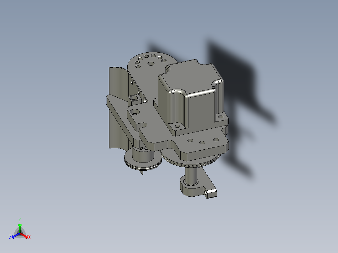 CB-B000_收料模组正等轴测图
