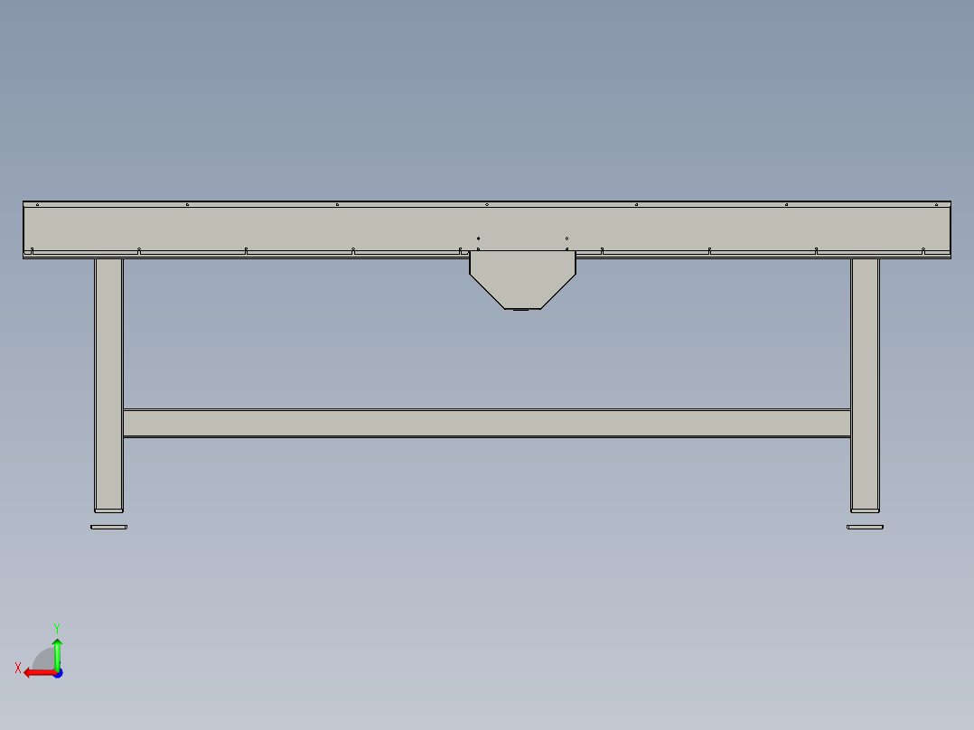 WH标准滚筒线后视图