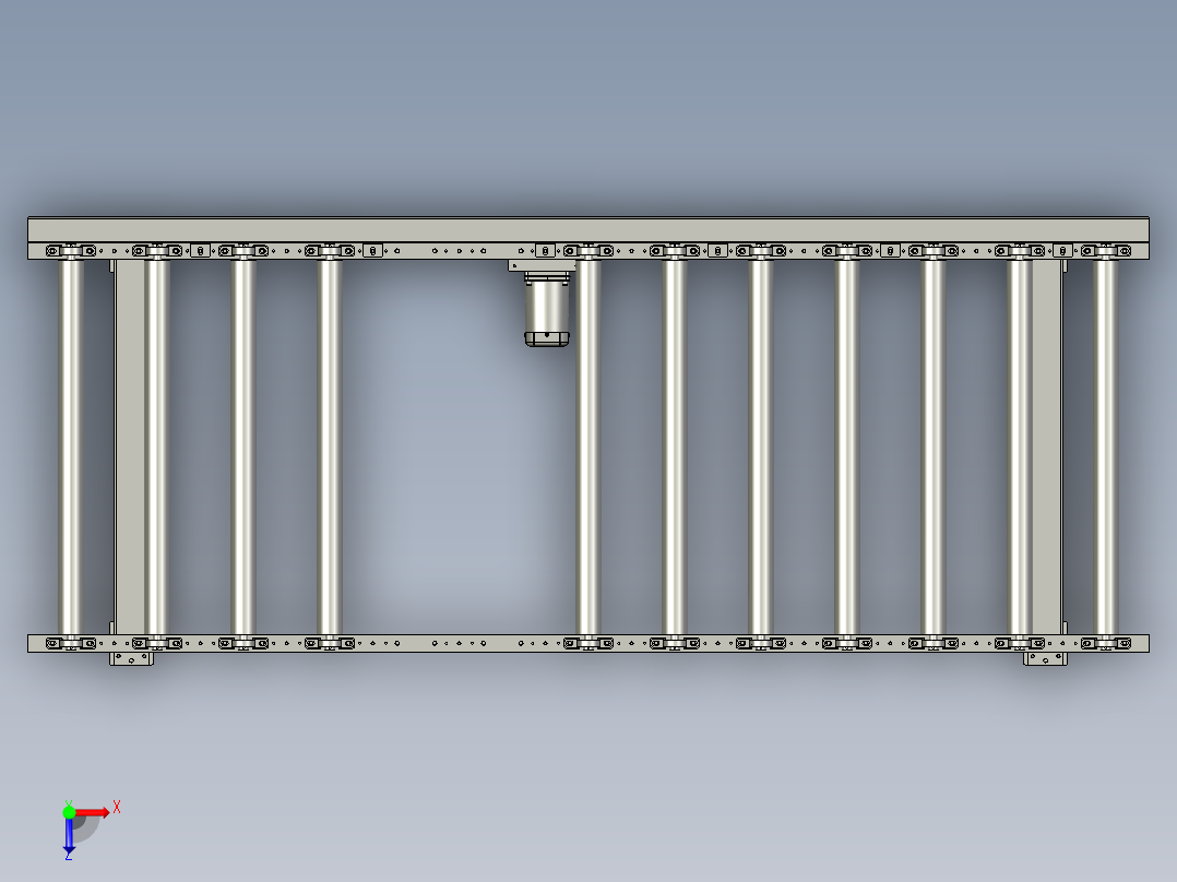 WH标准滚筒线俯视图