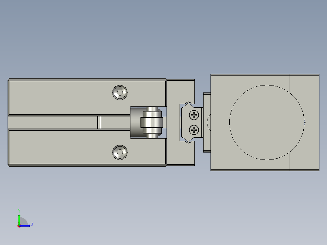 平震中转总成左视图