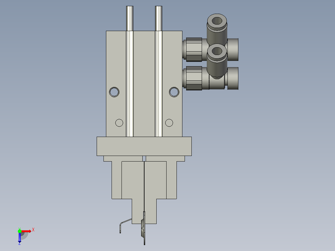 BBBB-正负极片手爪俯视图