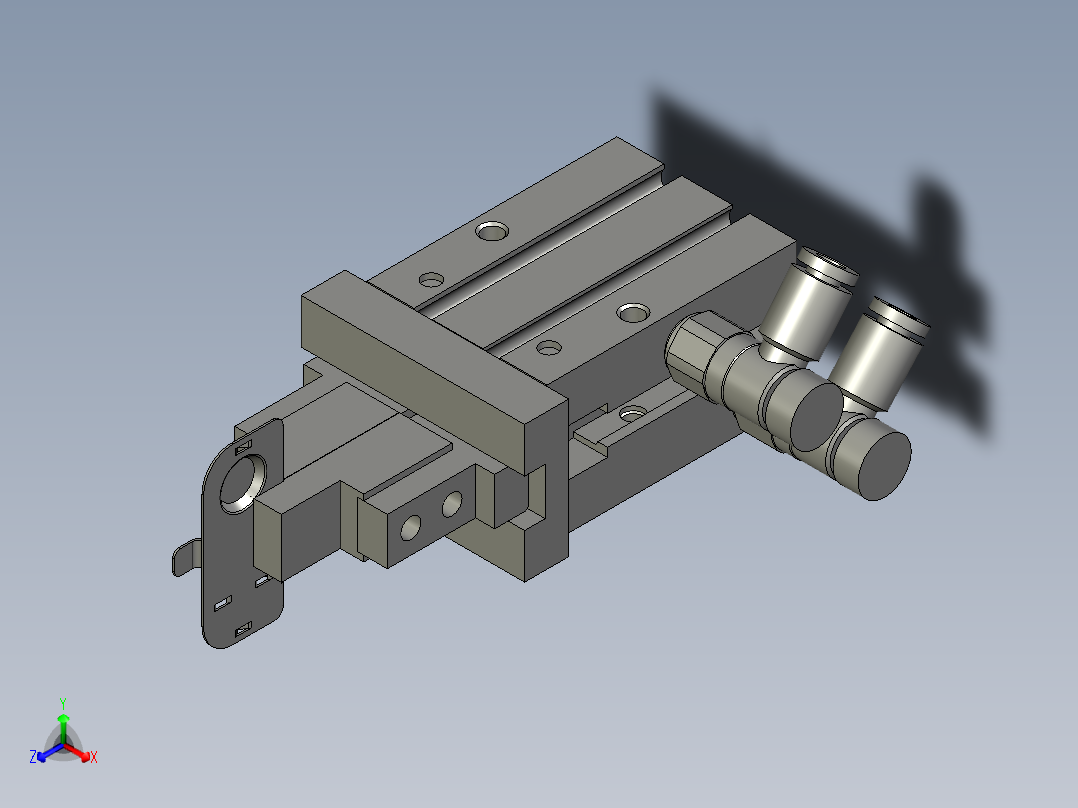 BBBB-正负极片手爪正等轴测图