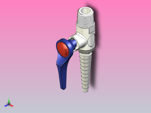 气动开关实验室阀门正等轴测缩略图