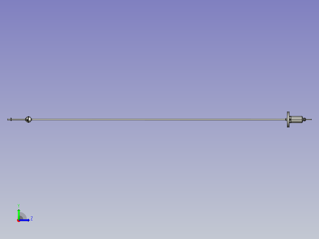 磁致伸缩传感器-1800左视图