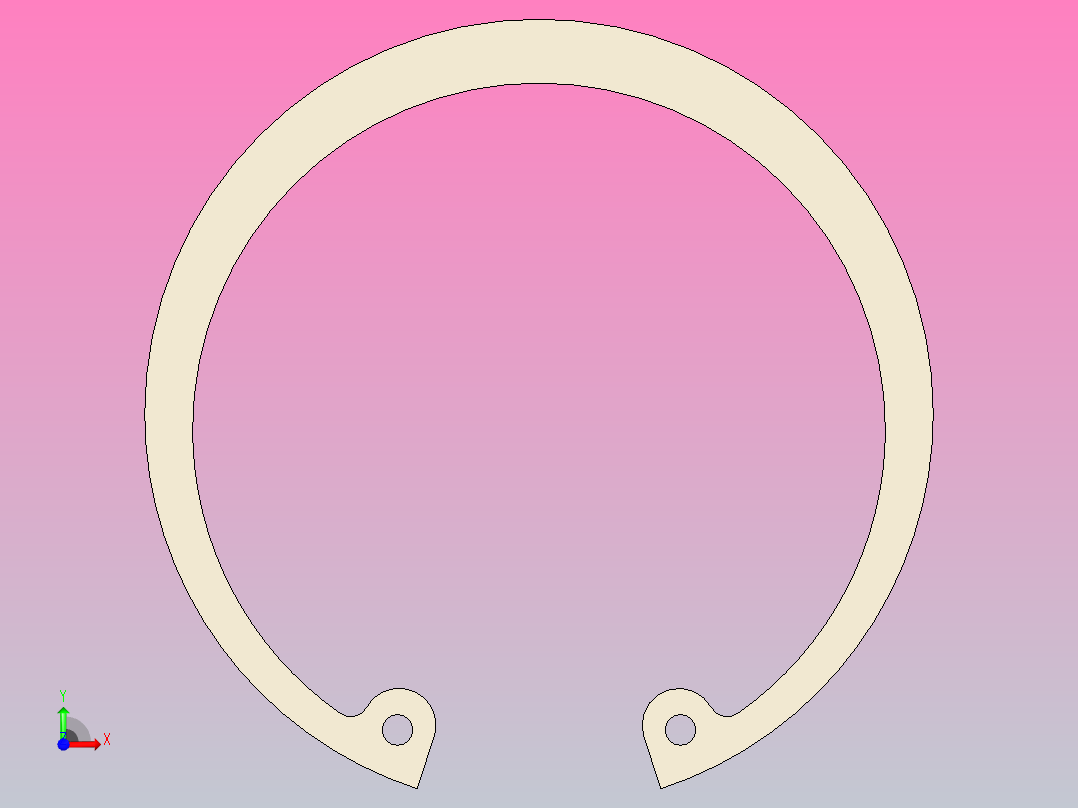 GB╱T 893-2017[孔用弹性挡圈A型60]前视图