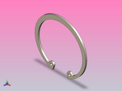 GB╱T 893-2017[孔用弹性挡圈A型60]正等轴测缩略图